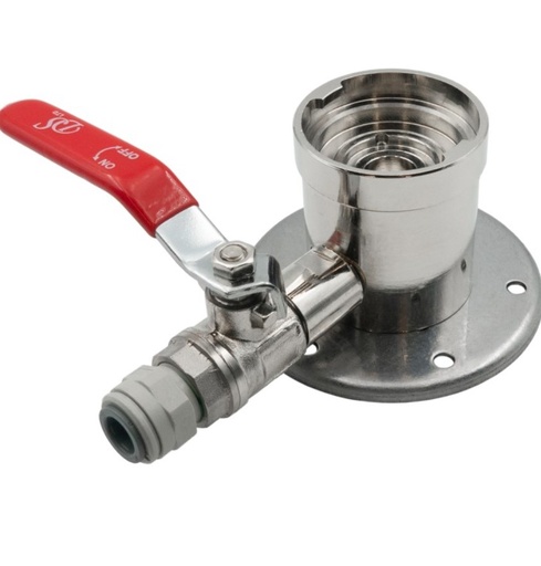 [810526] 811307 SOCLE DE RINCAGE TYPE S AVEC VANNE METALLIQUE + BOUCHON
