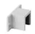 [146515-339-82] Embase murale, Easy Glass Hybrid; 146515-339-82; , pour tube à fond de gorge 33x39x4,5 mm, acier inoxydable 316, noir satiné (RAL 9005), surface texturée, une seule couche