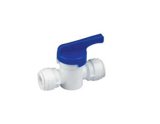 [AHUC0606] VANNE POLYPROPYLENE DROITE - TUBE 3/8 