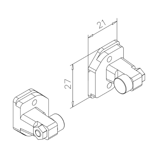 [77461880000] Deurstopper set voor douchecabine 4015 Anteunette